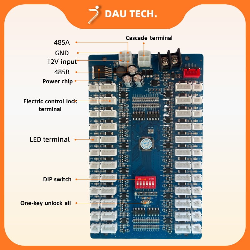 24-channel lock control board